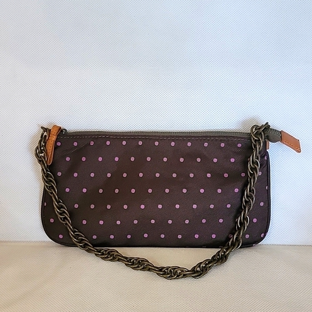 J. CREW SMALL 100% SILK PURSE WITH CHAIN STRAP